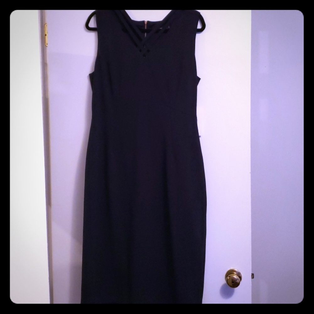 Cross detail top dress